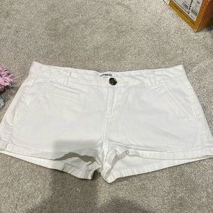 Express white shorts